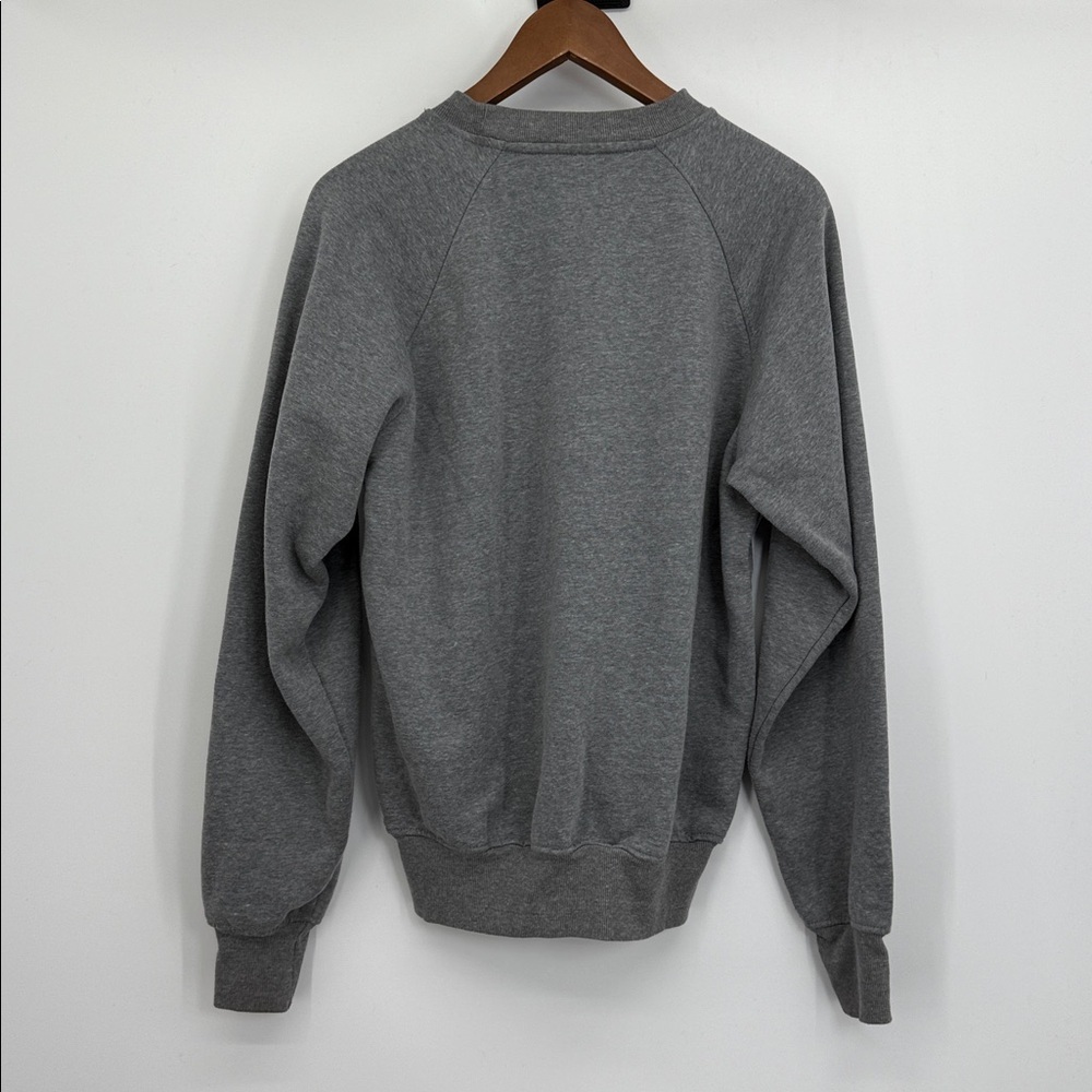 The North Face Mens Gray Fleece Crewneck Sweatshirt Small Warm Pullover S Casual - Picture 4 of 9